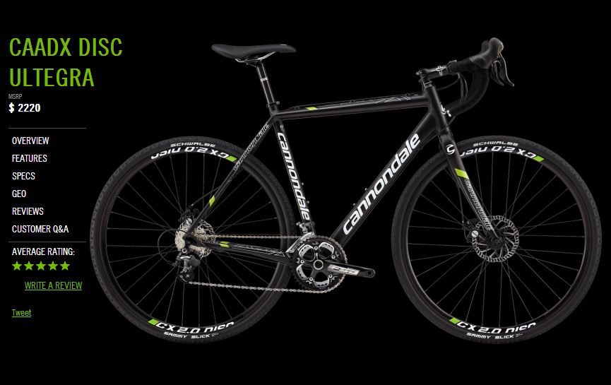 2013 Cannondale Caadx Disc Ultegra Overview